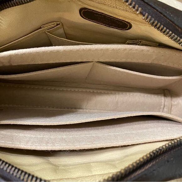 GUCCI Sherry line Suede Leather Clutch Bag 💼 Brown - Picture 16 of 16